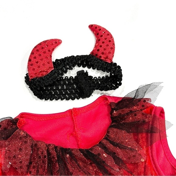 Rubies Opus Collection Little Devil Infant Toddler 4pc Halloween Cosplay Costume - Picture 3 of 10